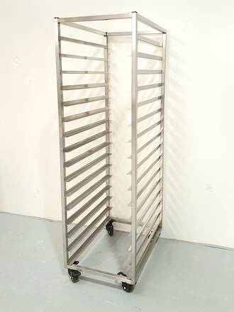 Production Rack S/Steel - 16 Shelf (Price on Availability)